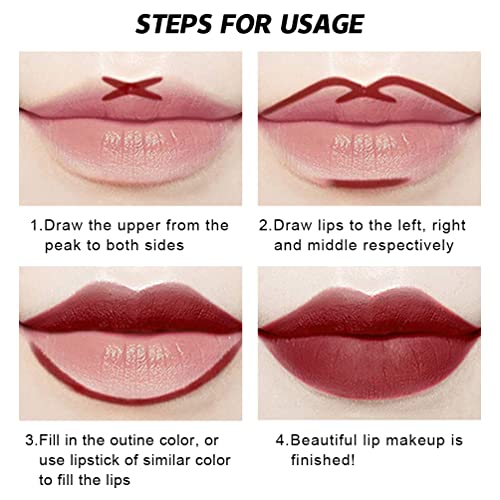 קלימים 2 יחידות ליל כל הקדושים שפתון נוזלי מאט כהה + ערכות עטים של תוחם שפתיים, 8 צבעים גותיקה פיגמנטית