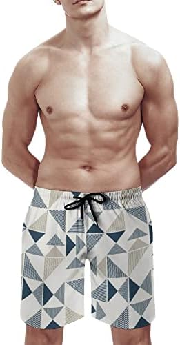 מכנסי גברים קצרים גברים בקיץ פנאי חוף הים חופשה חמה אביב 3D דפוס דיגיטלי תחרה מעלה כיס שחייה קצרה