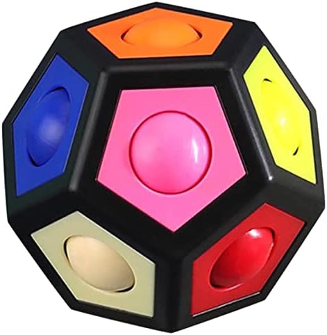 כדור קשת קשת UJGYH דחיסת צעצועים חינוכיים כדור קסמים עם 12 חורים קוביות הכדור הקשת קוביות הכדור קוביות