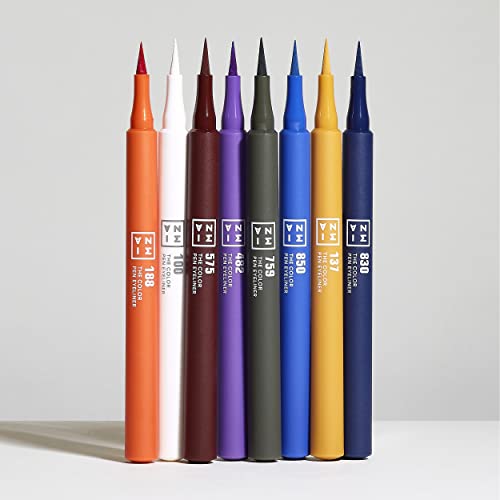 3ינה אייליינר העט הצבעוני 137-קצה דק במיוחד 14 שעות תוחם נוזלי לבוש ארוך צהוב-צבעים מרהיבים, מט, עמיד