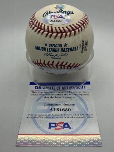 מונטה אירווין ניו יורק ענקים חתימה על חתימה רשמית MLB בייסבול PSA DNA *50 - כדורי בייסבול חתימה