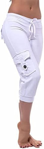 מכנסי אימון מטען יוגה יוגה נשים מכנסיים אימון המותניים במותן גבוה מכנסיים מכנסי טרנינג כפתור מזדמנים