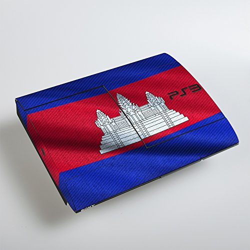סוני פלייסטיישן 3 סופרסלים עיצוב עור דגל של קמבודיה מדבקות מדבקת עבור פלייסטיישן 3 סופרסלים
