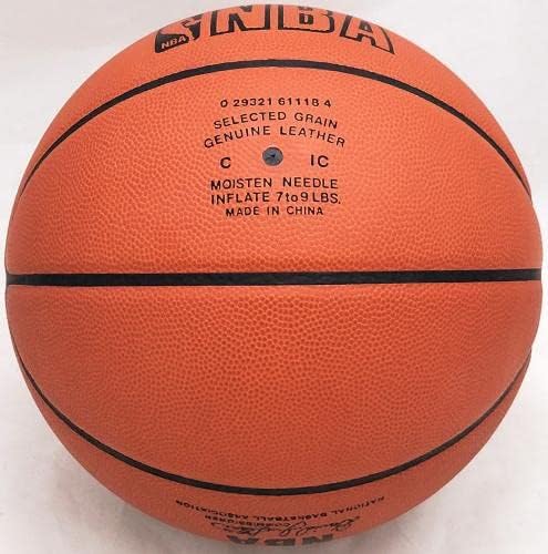 Kobe Bryant חתימה רשמית NBA עור Spalding Game כדורסל כדורסל לוס אנג'לס לייקרס שם מלא Tristar Holo 128488