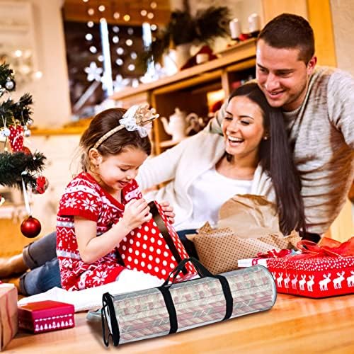 קבילוק נייר ארגונית לעטוף אחסון שקיות גלישת נייר מחזיק מיטה ארגונית ברור אחסון פאוץ חג המולד אביזרי