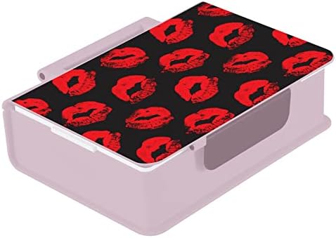 אלזה שפתיים אדומות סקסיות נשיקה מדפיס הדפסת קופסת ארוחת צהריים בנטו ללא BPA מכולות ארוחת צהריים חסינות