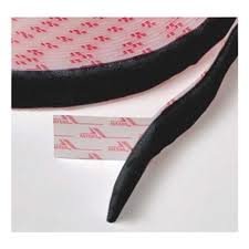 Velcro 1005-AP-PSA/L ניילון שחור ארוג קלטת הידוק, סוג לולאה, גב דבק רגיש ללחץ, 1-1/2 רוחב, 5 '