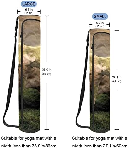 תיק מזרן יוגה רטגדן, עבודה קשה הבקר תרגיל יוגה מחצלת מנשא מלא רוכסן יוגה מחצלת לשאת תיק עם רצועה מתכווננת