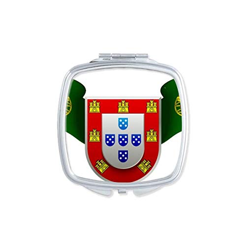 פורטוגל לאומי סמל המדינה סמל מראה נייד קומפקטי כיס איפור כפול צדדי זכוכית