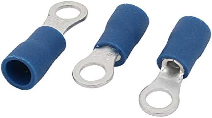 אקס-דריי 10 יחידות קרוואנים 2-4 מחבר מסוף מלחץ טבעת מבודד מראש כחול לחוט 16-14 (10 יחידות קרוואנים 2-4