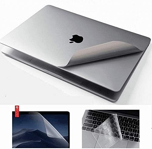 תואם ל- Apple MacBook 3M גוף מלא ויניל מדבקות עור מגן על מסך מסך מסך סרט מקלדת מכסה 6in1 מגן התגנבות