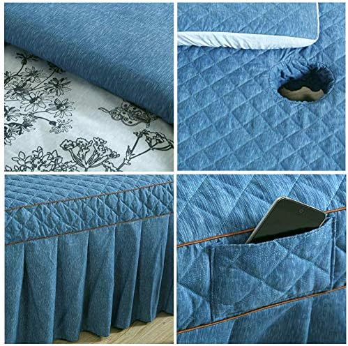 ז ' ואן מיטות עיסוי פשוטות חצאית ציפית גיליון שולחן עיסוי סטים אלאנס כיסוי מיטה מצויד 4 חלקים סלון יופי