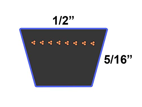 D&D Powerdrive 48x520 Kevlar V חגורה, ארמיד, 1