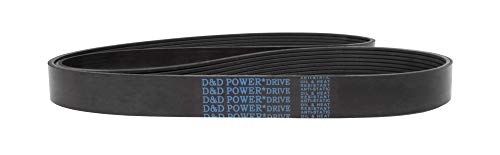 D&D PowerDrive 7PK1740 חגורת החלפה סטנדרטית מטרית, אורך 69.25 , 1.01 רוחב