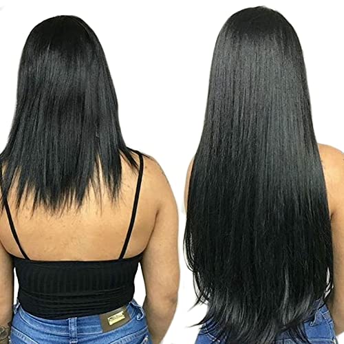 איטלקי אור יקי ישר קלטת בתוספות שיער שיער טבעי לנשים שחורות ישר קלטת על תוספות שיער 40 יחידות קלטת תוספות