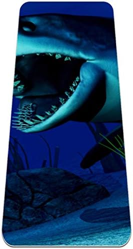 סיבזה 3 ד כריש פרימיום עבה יוגה מחצלת ידידותית לסביבה גומי בריאות & כושר החלקה מחצלת עבור כל סוגים של