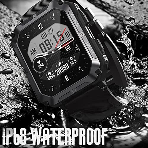 שעונים חכמים צבאיים של גויק לגברים IP68 שעון ספורט GPS אטום למים, Bluetooth Call 1.83 '' Tactical Fitness