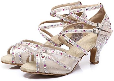 נעלי ריקוד לטיניות של Ruybozry נשים אבן נשפים סלסה באצ'טה חתונה נעליים רוקדות, דוגמנית ycl508