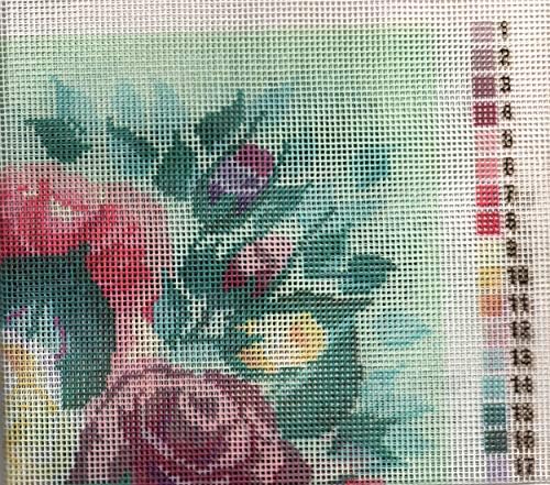 ערכת כרית רקמה של בוצ ' ילה 4847 מעורב ורדים ~ בהשראת עיצובים של דונה דוברי