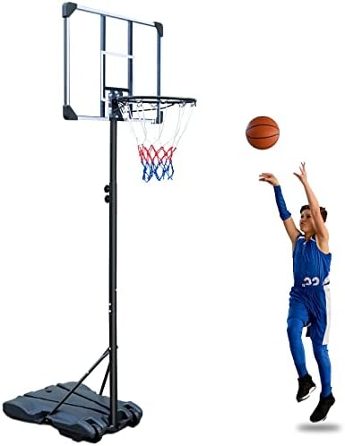 ספורט נייד כדורסל חישוק מערכת גובה מתכוונן כדורסל המטרה לעמוד עבור נוער מקורה חיצוני עם גלגלים