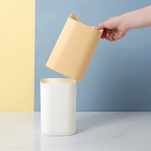 פחי אשפה של Aymaya, סל נייר מיני סלון ביתי עם קופסת אחסון מפחית משרדים מכסה