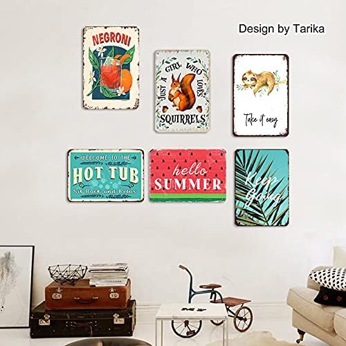 Tarika Shhh לאף אחד לא אכפת רטרו מראה מתכת 20x30 סמ קישוט שלט לוחית לבית הצעות מחיר מעוררות השראה עיצוב