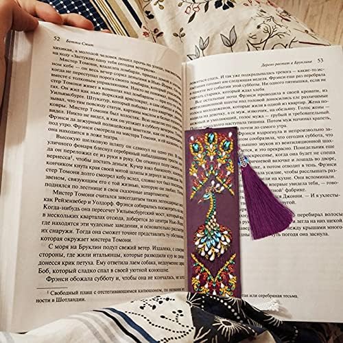 עור סימנייה יהלומי רקמת קרפט ציצית ספר סימנים לספרים חדש שנה מתנות