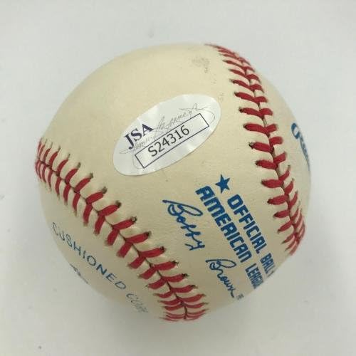 נדיר לוציוס בנג'מין לוק אפילד שמו מלא חתום בייסבול בליגה אמריקאית JSA - כדורי בייסבול חתימה