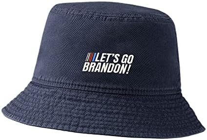 כובע דלי של Lexiuyibai לגברים נשים בוא נלך ברנדון FJB רקום כותנה כותנה כותנה כובעי דלי