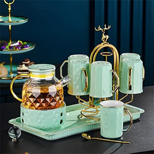 כוס מים של הוקאי סט אחר הצהריים תה תה תה סט מים בית מגורים סלון נורדי כוס קרמיקה כוס פרחים קומקום עם