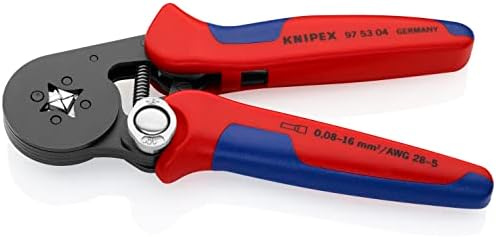 Knipex 97 53 04 SB צבת צבת לשרוולי קצה עם גישה לרוחב 0,08-10/16 ממ באריזת שלפוחית