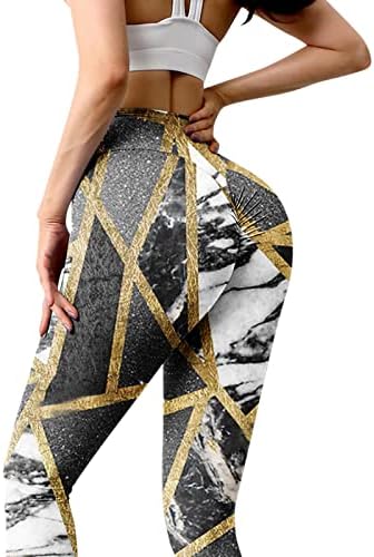חותלות יוגה לנשים מדפיסות מכנסיים רזים של בקרת בטן ליוגה