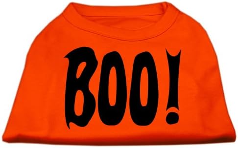 מוצרי חיית מחמד של מיראז 'Boo! חולצות הדפסת מסך כתום XS