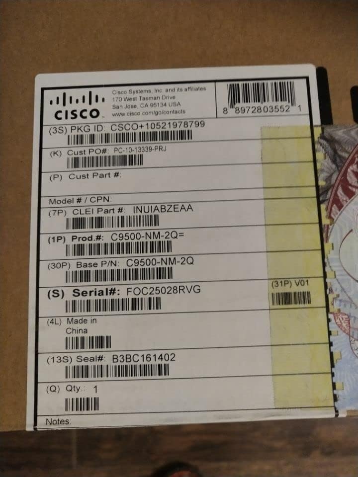 C9500-NM-2Q CISCO מודול רשת אטום חדש