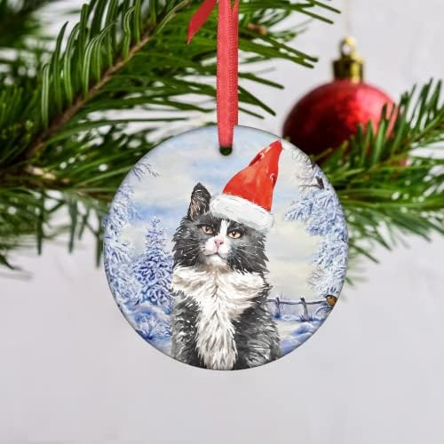 אלוהים סימן נורבגי יער חתול קישוט חתול חג המולד קישוטי 2021 סנטה חתול עץ חג המולד קישוטי חג המולד חתול