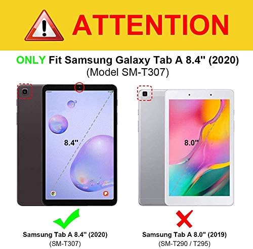 מארז DTECK עבור TAB Galaxy Galaxy A 8.4 2020 שחרור SM-T307/T307U, אבן זעזועים של EVA CHIDEN