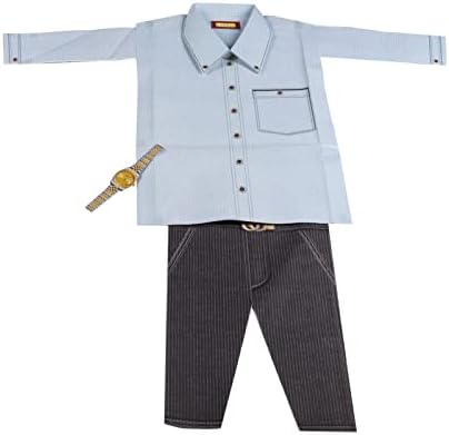 כסף אבות AMLDOREAT כסף - סט חולצת נייר של ג'וס, 1 X בגדים + 1 X מכנסיים אלגנטיים אספקת הקרבה למשפחה