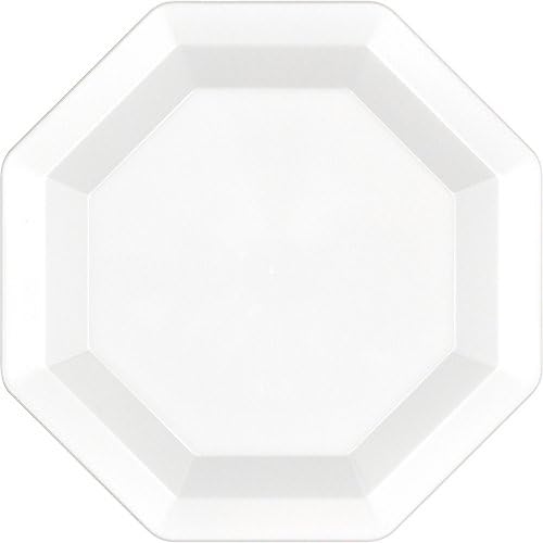 המרה יצירתית של צלחת קינוח פלסטיק, 7 , לבן