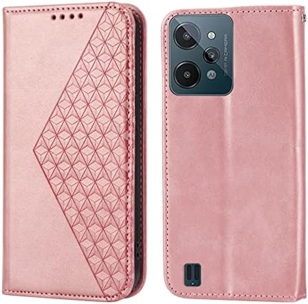 כיסוי טלפון אחורי תואם למארז הארנק של Oppo Realme C31 עם מחזיק כרטיסי אשראי, כיסוי מגן גוף מלא מארז