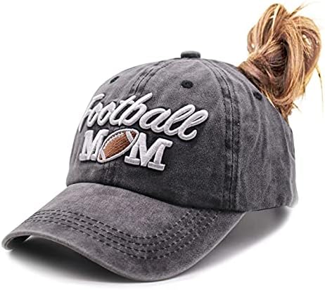 MANMESH HATT BASEBALL MOM קוקו קוקו כובע בייסבול בלחץ מבולגן וינטג 'נשטף במצוקה כובע רגיל לנשים