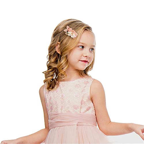 בנות פרח שיער קליפים סט 3 יחידות פרח שיער קשתות קליפים אביזרי עבור תינוקת מדדה נוער מתנות