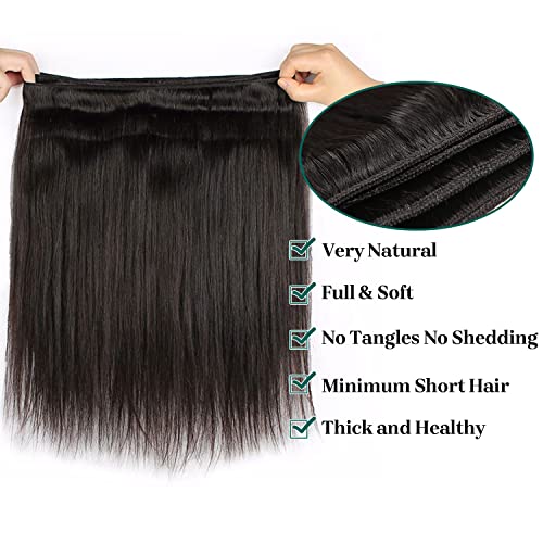 חבילות שיער טבעי 10 12 14 אינץ 3 חבילות שיער טבעי מארג מהיר שיער חבילות שיער טבעי 10 ישר שיער חבילות