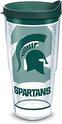 TERVIS תוצרת ארהב כפול חומה כפול חומה באוניברסיטת מישיגן סטייט MSU ספרטנים כוס כוס מבודד שומר על שתייה