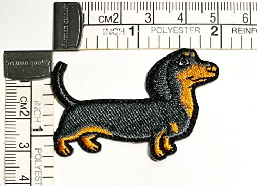 קליינפלוס 3 יחידות. נקניק כלב קריקטורה לחיות מחמד לתפור ברזל על תיקון רקום אפליקצית מלאכה בעבודת יד