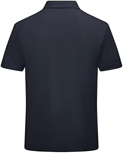 תאורת חנון חולצות פולו לגברים - חולצת גולף שרוול קצר לחות לחולצות טניס חולצות רשת חולצות ספורט