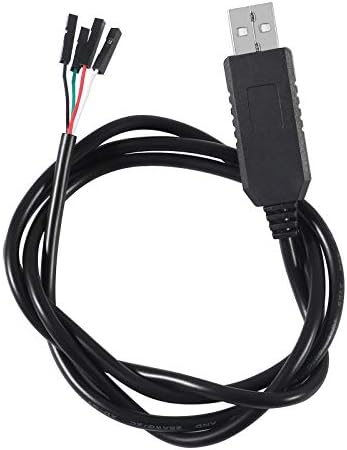 Atnsinc 2pack PL2303 PL2303HX USB ל- TTL מתאם סדרתי 3.3 וולט כבל באגים, USB ל- RS232 ממיר TTL 4 PIN