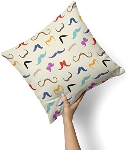 חבילת שפם וינטג 'iirov - עיצוב בית דקורטיבי בהתאמה אישית מכסה כרית לזרוק מקורה או חיצוני לספה, מיטה