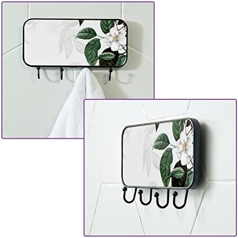 מחזיק מגבות קיר מתלה מגבות רכוב עיצוב אמבטיה חלוק חלוק מעיל בגדי פרח פרח פרחוני קפיץ מגבת מגבות מארגן