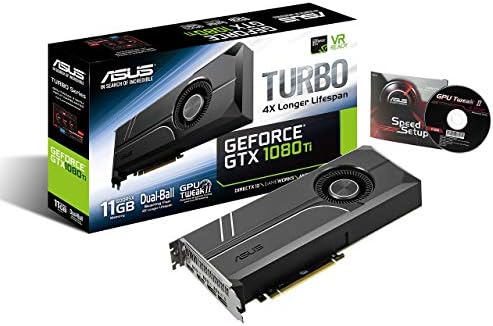 ASUS GEFORCE GTX 1080 TI 11GB מהדורת טורבו VR מוכן 5K HD משחק HDMI DisplayPort PC GDDR5X כרטיס גרפי