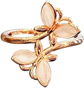 אופנה מעודן בציר אופל פרח טבעות לנשים אירוסין טבעת תכשיטי מתנות דביבון טבעת